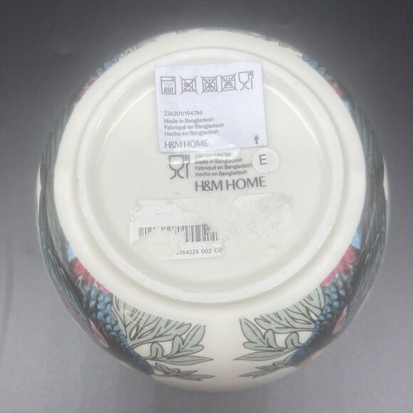 H & M Home Porcelain PARROT Motif Oval Serving Platter/Tray And Bowl RARE NWT - Picture 8 of 8